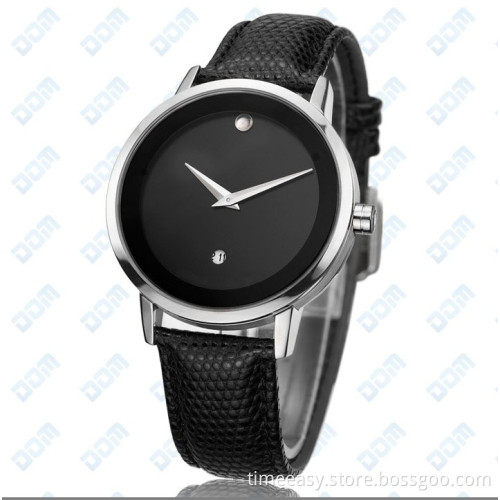 2014 Latest Fashion Genuine Leather Strap Watches with Japan Movement